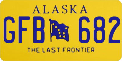 AK license plate GFB682