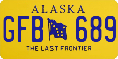 AK license plate GFB689