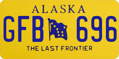 AK license plate GFB696