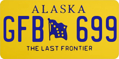AK license plate GFB699