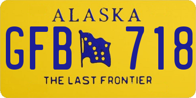 AK license plate GFB718