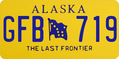 AK license plate GFB719