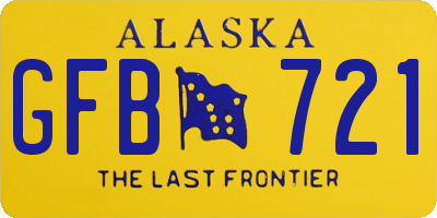 AK license plate GFB721