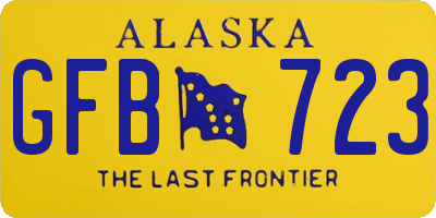 AK license plate GFB723