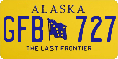 AK license plate GFB727