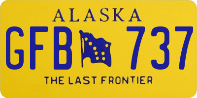 AK license plate GFB737