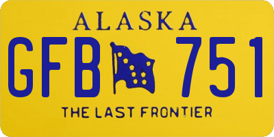 AK license plate GFB751