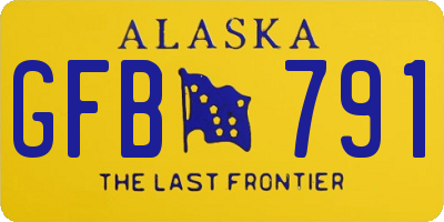 AK license plate GFB791
