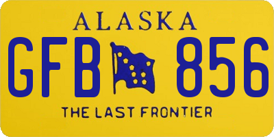 AK license plate GFB856