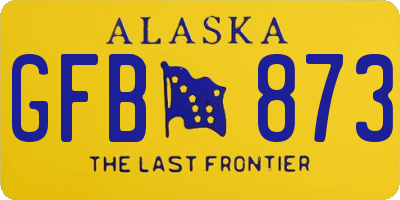 AK license plate GFB873