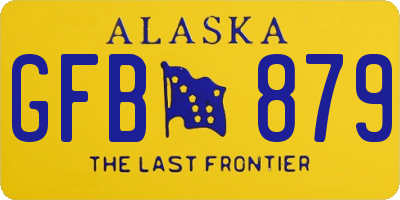 AK license plate GFB879