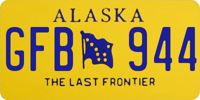 AK license plate GFB944