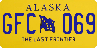 AK license plate GFC069