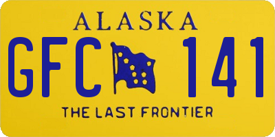 AK license plate GFC141