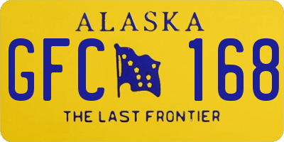 AK license plate GFC168