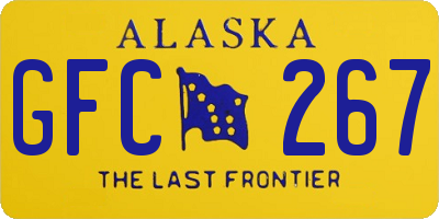 AK license plate GFC267