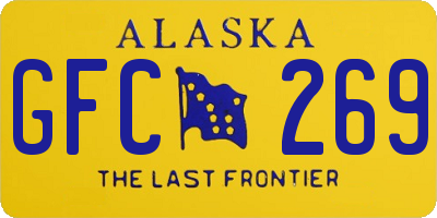 AK license plate GFC269