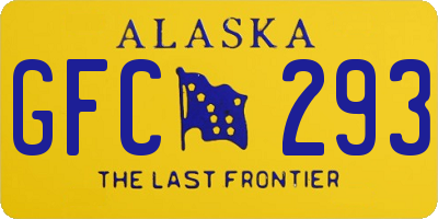 AK license plate GFC293