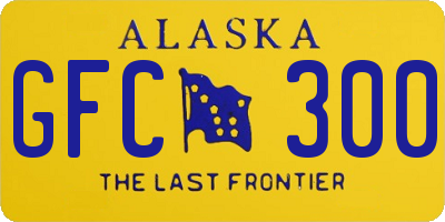 AK license plate GFC300