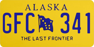 AK license plate GFC341