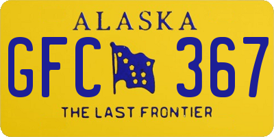 AK license plate GFC367