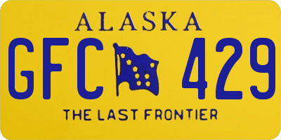 AK license plate GFC429