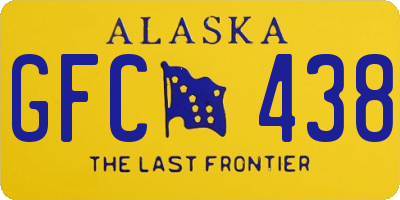 AK license plate GFC438