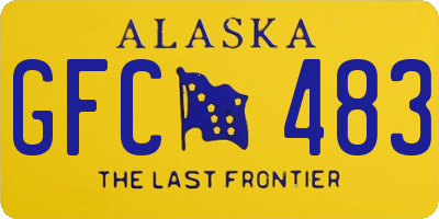 AK license plate GFC483