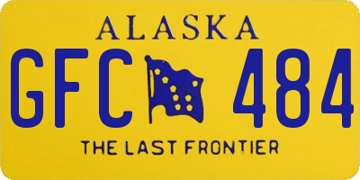 AK license plate GFC484