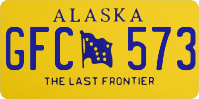 AK license plate GFC573