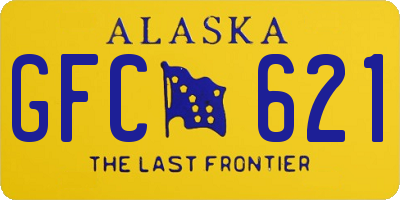 AK license plate GFC621