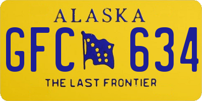 AK license plate GFC634