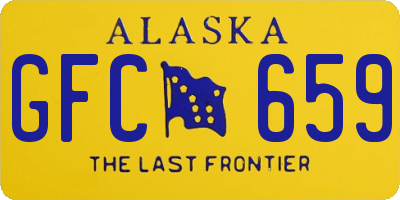 AK license plate GFC659
