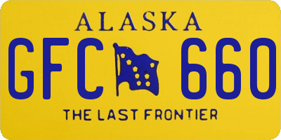 AK license plate GFC660