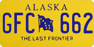 AK license plate GFC662