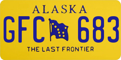 AK license plate GFC683