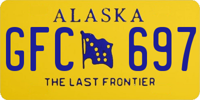 AK license plate GFC697