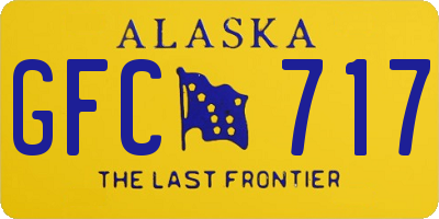 AK license plate GFC717