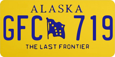 AK license plate GFC719