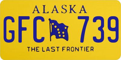 AK license plate GFC739