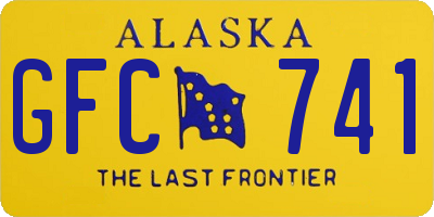 AK license plate GFC741