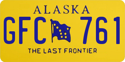 AK license plate GFC761