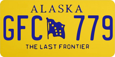 AK license plate GFC779