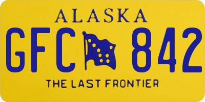 AK license plate GFC842