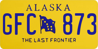 AK license plate GFC873