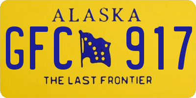 AK license plate GFC917