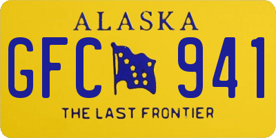 AK license plate GFC941