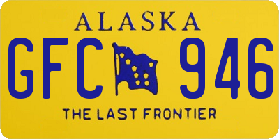 AK license plate GFC946