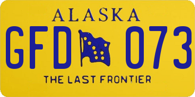 AK license plate GFD073
