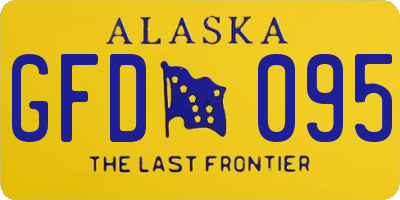 AK license plate GFD095